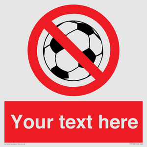 Custom No Ball Games Sign